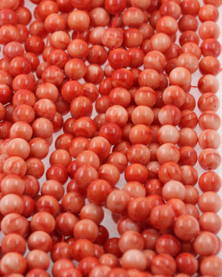 imitation coral beads pink & red