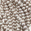 shell pearl round beads shiny fawn