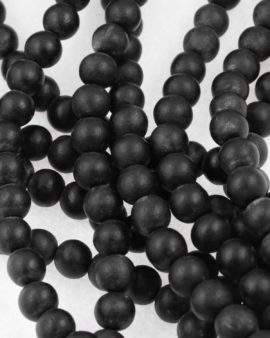 wooden beads 12mm black