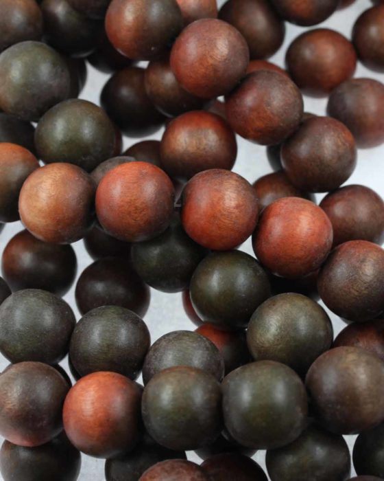 18mm wooden beads brown