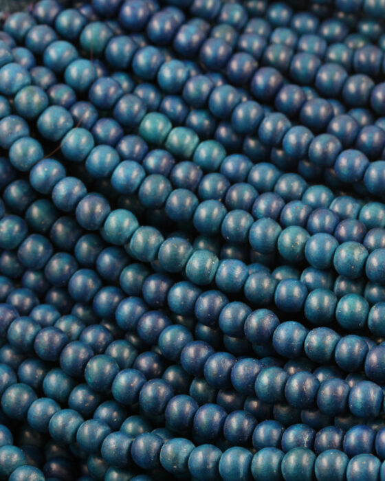 Wooden Beads 8mm Dazzling Blue