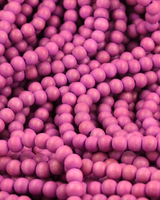 wooden beads 8mm radiant orchid