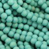wooden beads 12mm turquoise