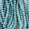 wooden beads 8mm artic blue