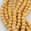 wooden beads 12mm ocre