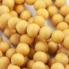 wooden beads 18mm ocre