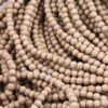 round wooden beads 6mm toasted almond