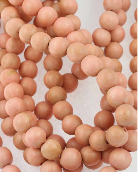 wooden beads 12mm orange