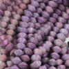 flying saucer wooden beads violet