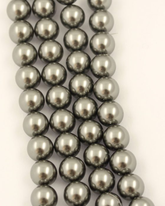 swarovski pearls 10mm dark grey