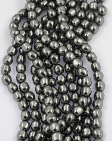 Swarovski baroque pearl 8mm dark grey