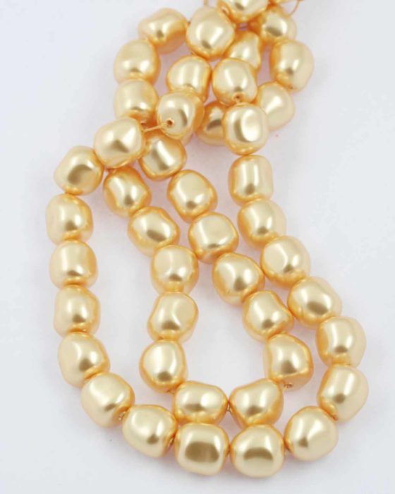Swarovski baroque pearl 12mm gold
