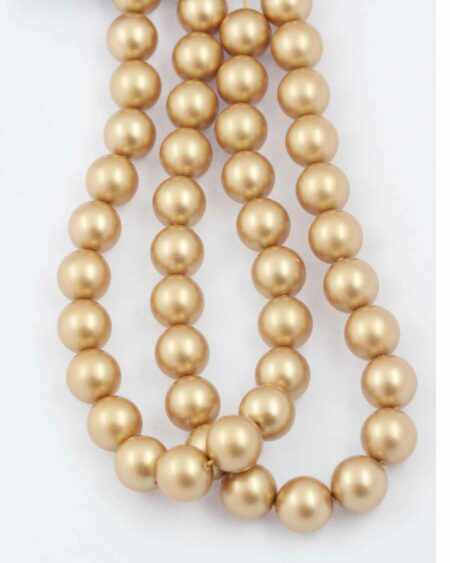Swarovski pearl 10mm vintage gold