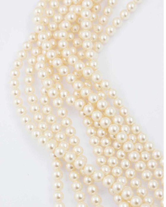 Swarovski pearl 6mm creamrose light