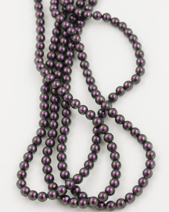 swarovski crystal pearl 4mm iridescent purple