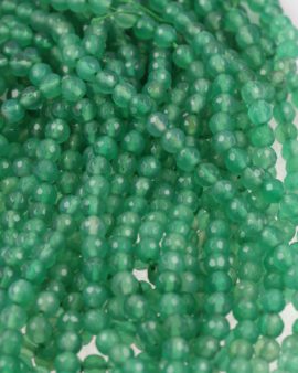 faceted agate beads emerald
