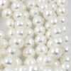 faceted shell pearls white
