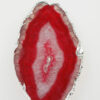 agate pendant red