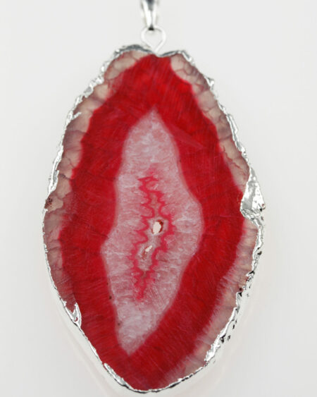 agate pendant red