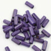wood cylinder beads purple
