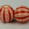 12 mm Fluted round beads - Sold per packs of 10 ( 1=10 pieces )