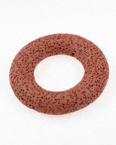 lava donut beads terracotta