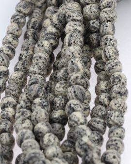 lava beads 10mm cream