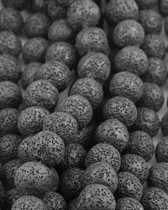 lava bead 18mm black