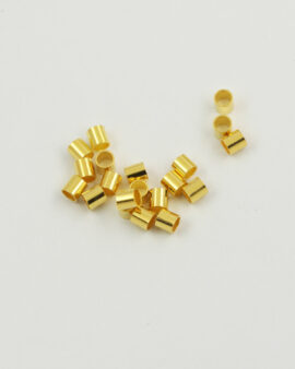 Metal tubes 4x4mm Gold
