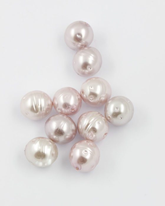 round baroque pearl 15mm pink