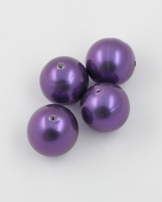 round baroque pearl 22mm purple