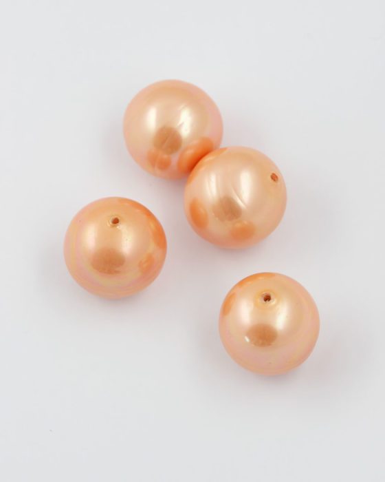 round baroque pearl 22mm peach