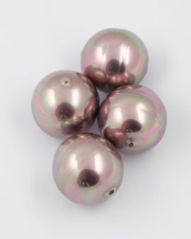 baroque pearl 32mm pink iridescent