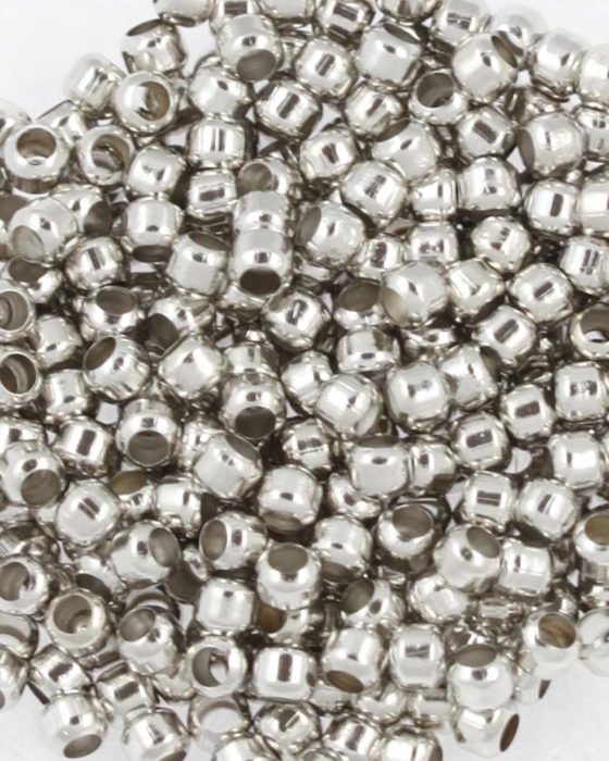 crimp beads 3mm ant.silver
