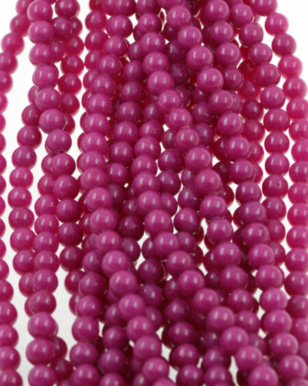 calcite beads fuschia