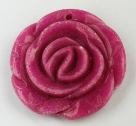 Rose shaped carved stone
