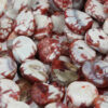 Dyed agate beads red