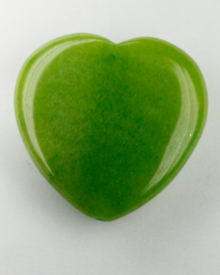 jade heart green