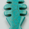 26 x 50 mm Howlite Fish shape pendant - Sold per string, approx. 8 pcs per string