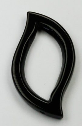 25 x 45 mm Obsidian Marquise ring - Sold per String - approx. 10 pcs per string