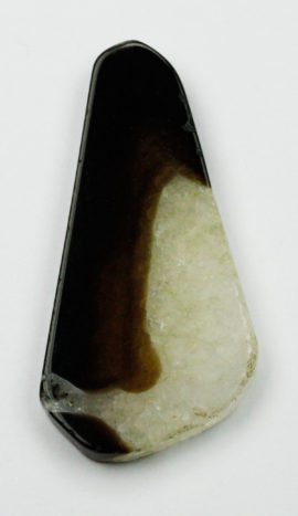 Agate & Quartz sliced pendant
