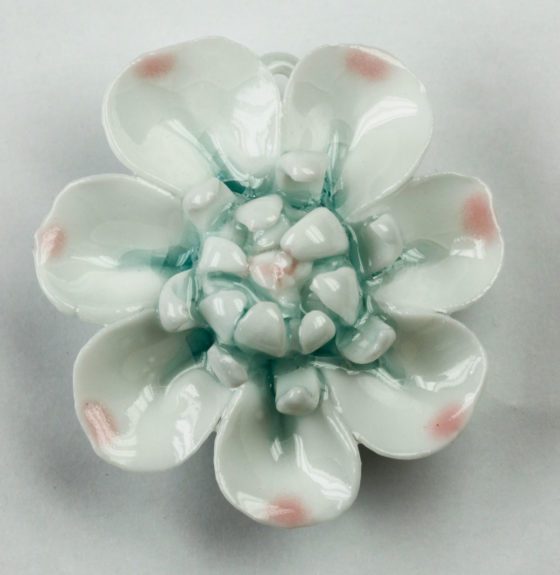 Porcelain Flower pendant