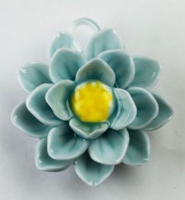 Porcelain Flower pendant