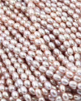 Freshwater rice pearls beads pink