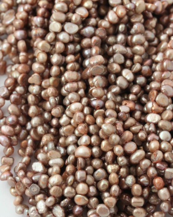 Freshwater pearls nuggets 5-6mm Brown