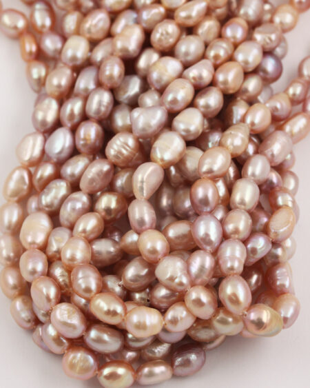 Freshwater pearl nugget 7-8mm pink purple