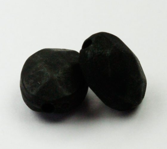 Polymer clay beads Black