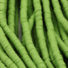 Polymer clay Heishe beads 6mm Apple green