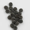 coiled wire bead black