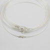 neck wire with lobster catch silver